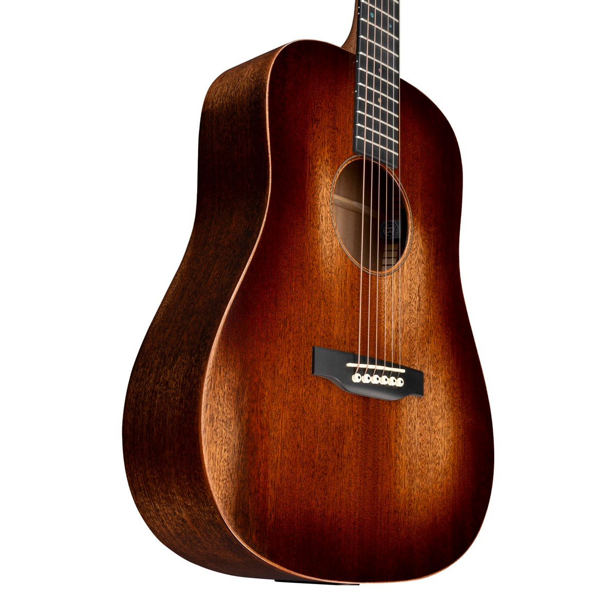 Martin D Jr-E StreetMaster dreadnought acoustic-electric, angle view