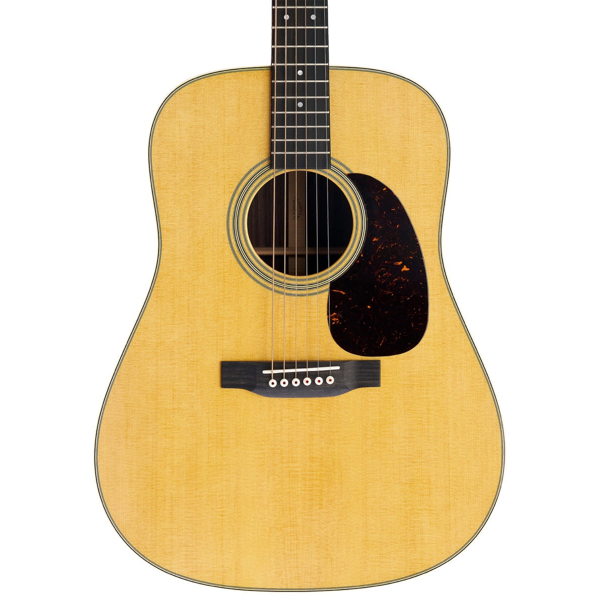 Martin D-28 Standard Series acoustic guitar, body detail