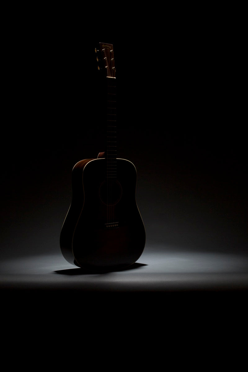 Martin HD-28 1935 Sunburst acoustic guitar, herringbone detail
