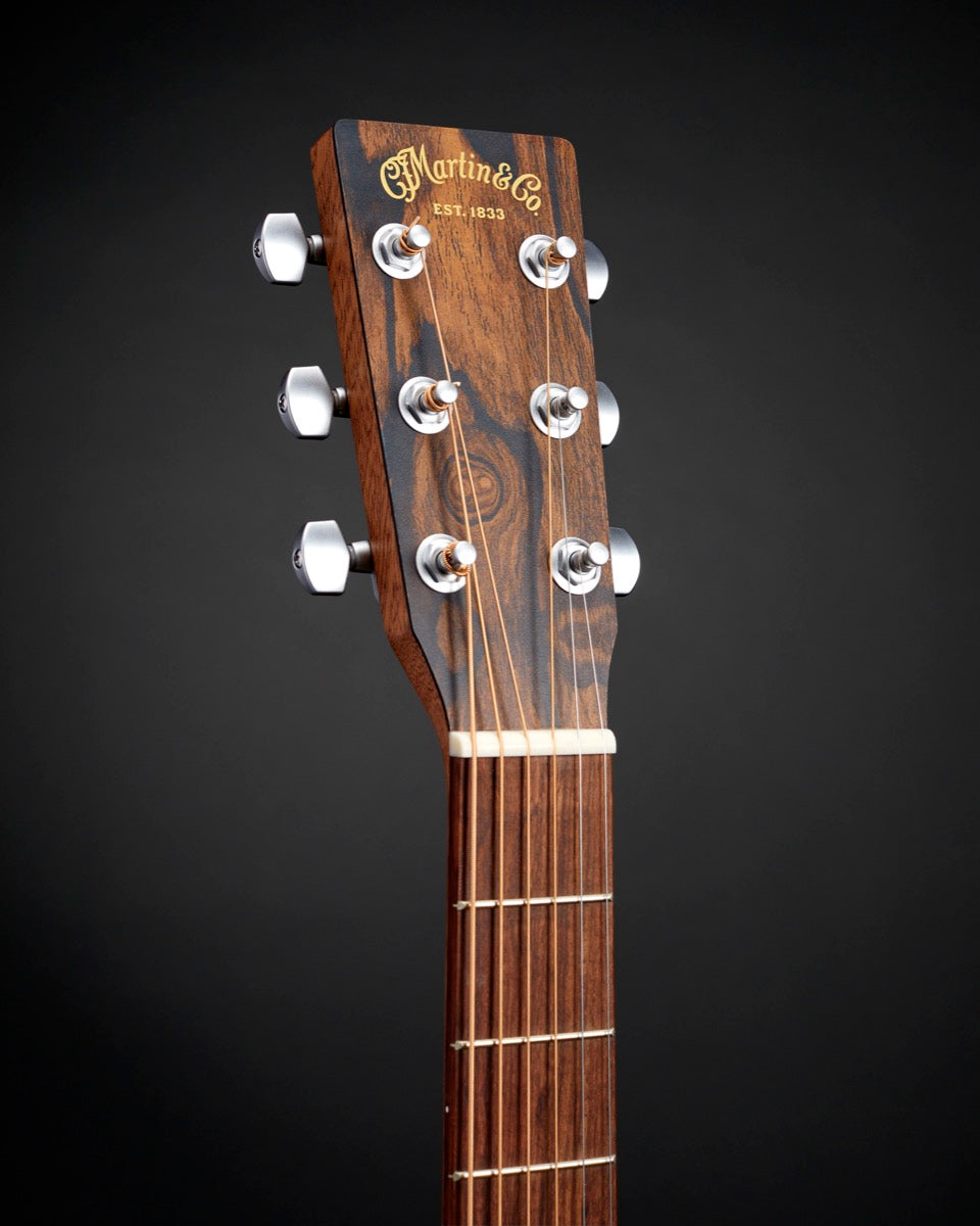 Martin D-X2E Ziricote Burst acoustic-electric, detail view