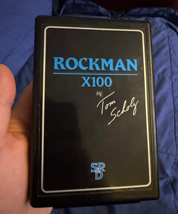 80s Rockman X100 - front panel with logo - Pauls Guitar Hideout