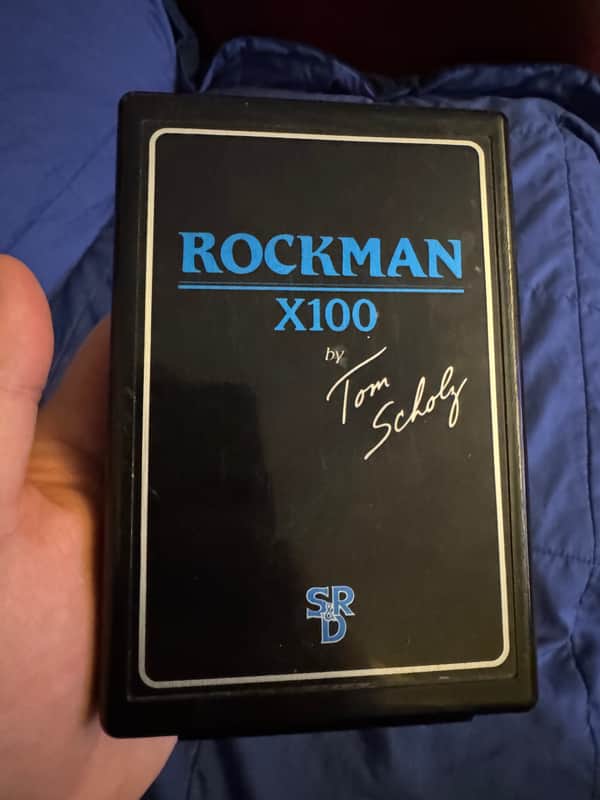 80s Rockman X100 - front panel with logo - Pauls Guitar Hideout