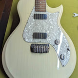 2007 Taylor SB1-X Solidbody Classic - body front pickups and pickguard - Pauls Guitar Hideout