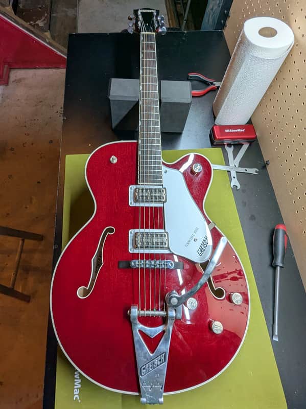 2003-2006 Gretsch G6119 Tennessee Rose - front full body with Bigsby - Pauls Guitar Hideout