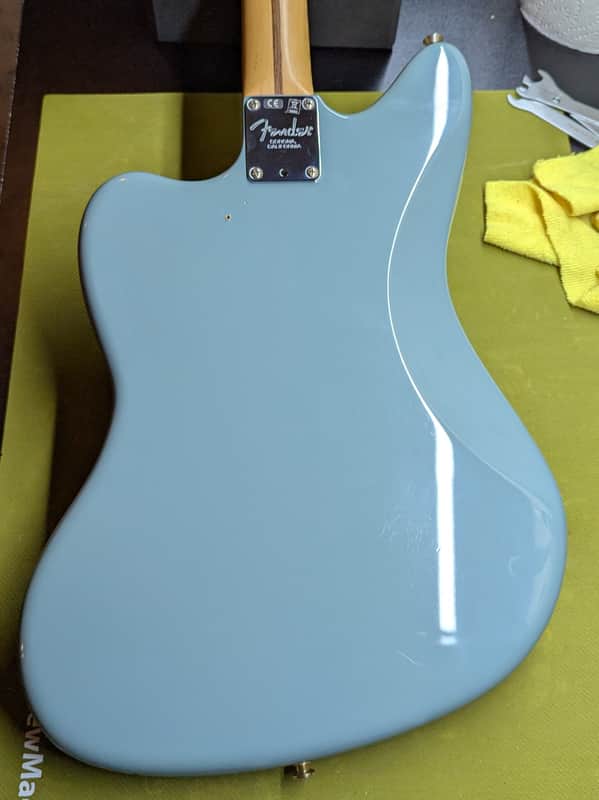 2017-2019 Fender American Professional Jaguar - body back with neck plate - Pauls Guitar Hideout
