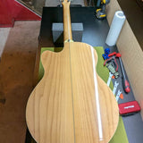 Alvarez AJ-60SC/12 - back full body on workbench - Pauls Guitar Hideout