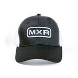 MXR trucker hat with mesh back and MXR script logo on the front panel