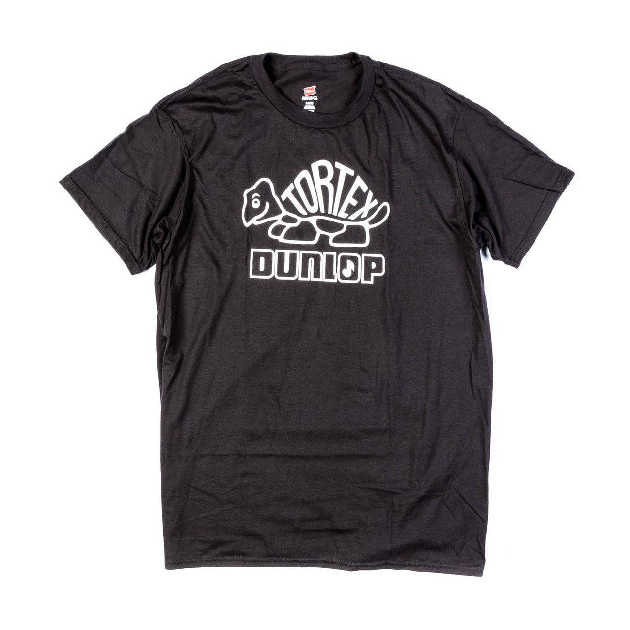 Dunlop Tortex black t-shirt with the Tortex turtle graphic on the chest
