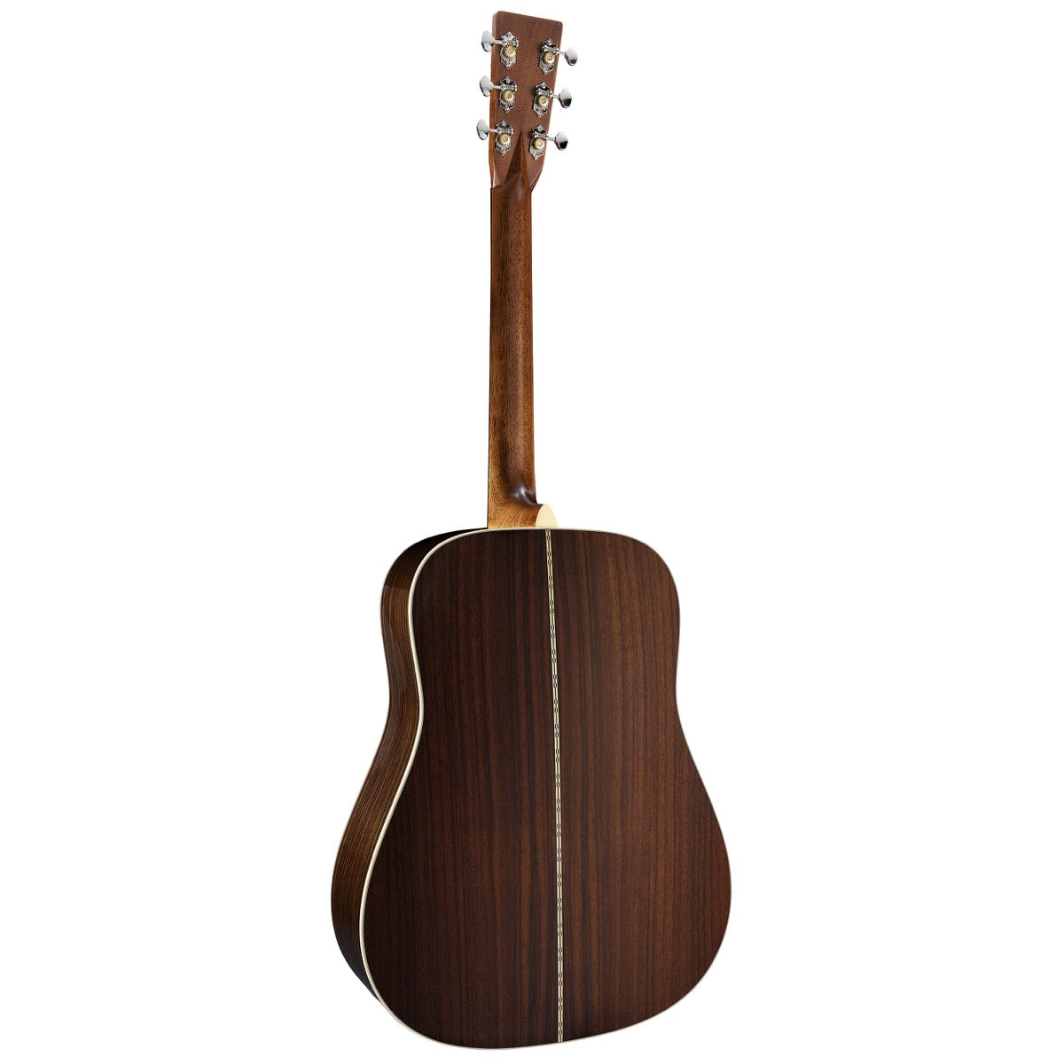 Martin D-28 Standard Series acoustic guitar, full back view