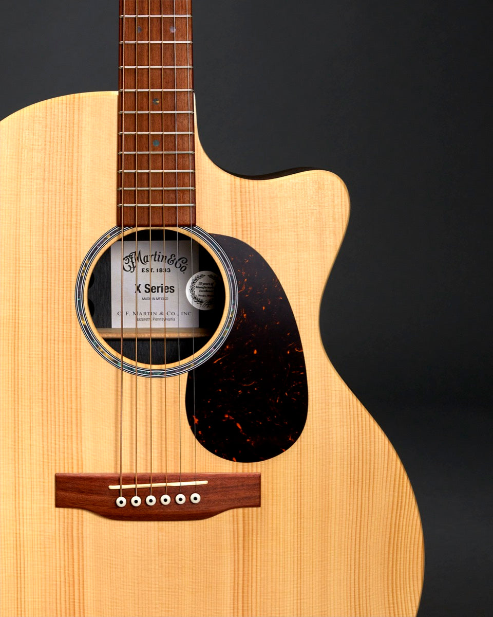 Martin GPC-X2E Cocobolo Grand Performance acoustic-electric, body detail