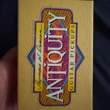 2010s Seymour Duncan Antiquity P90 Soapbar - box front with logo - Pauls Guitar Hideout
