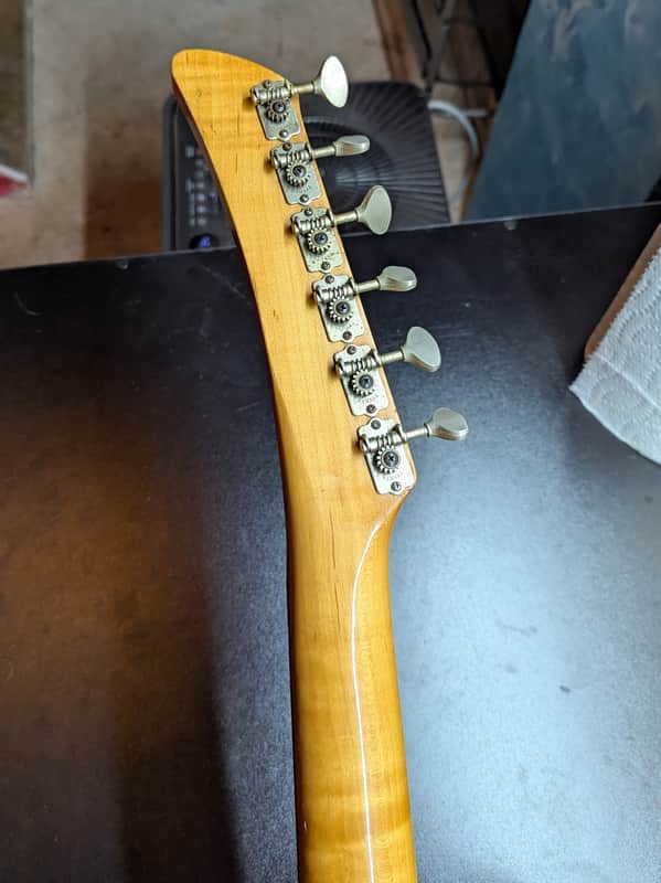 1968 Yamaha SG-3C - headstock back with tuners - Pauls Guitar Hideout