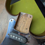 80s Schecter Dream Machine - pickup cavities and wiring exposed - Pauls Guitar Hideout