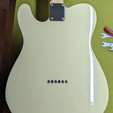 WD Partscaster Telecaster - body back close-up with neck pocket - Pauls Guitar Hideout