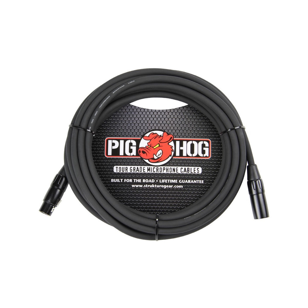 Pig Hog PHM20 8mm XLR microphone cable, 20 ft, male to female