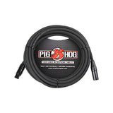 Pig Hog PHM20 8mm XLR microphone cable, 20 ft, male to female