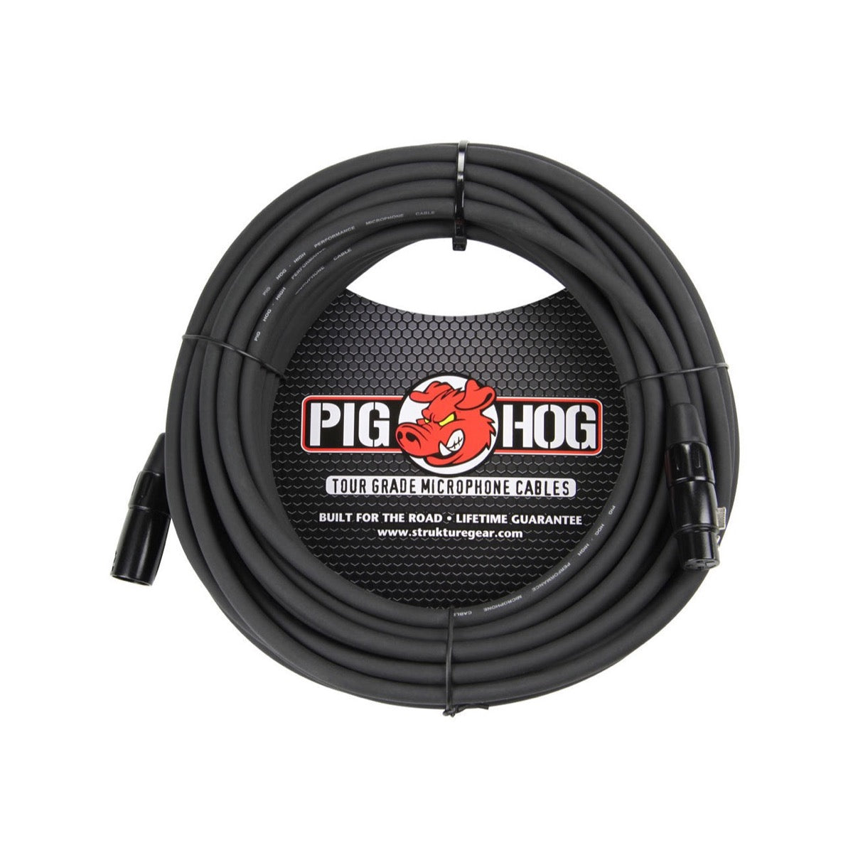 Pig Hog PHM50 8mm XLR microphone cable, 50 ft, male to female