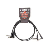 Pig Hog PHLSK2BK Lil' Pigs low profile patch cables, 2 ft 2-pack, black