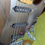 80s Schecter Dream Machine - pickups and pickguard angled close-up - Pauls Guitar Hideout