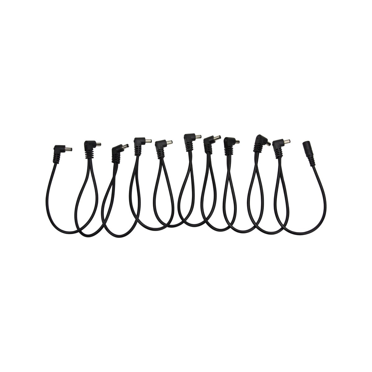 Pig Power PP10DC 10 spot daisy chain pedal power cable with right-angle plugs