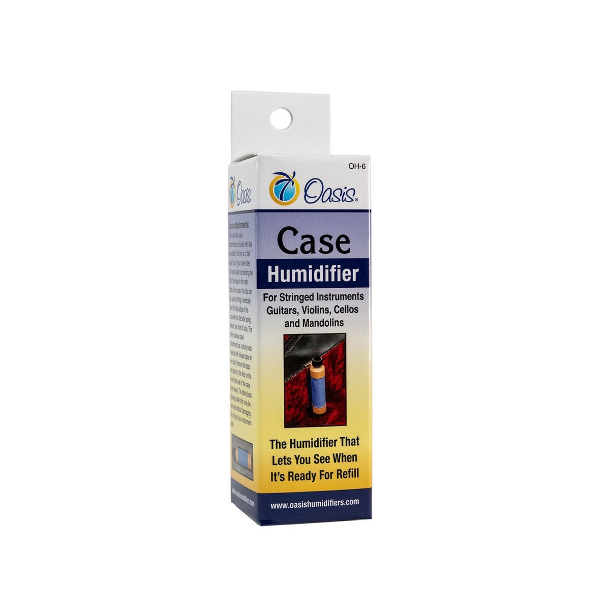 Oasis OH-6 Case Humidifier retail box, front of package
