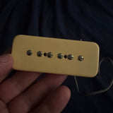 2010s Seymour Duncan Antiquity P90 Soapbar - pickup top view cream cover - Pauls Guitar Hideout