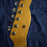 1972 Fender Mustang Neck Rosewood - headstock back with tuners - Pauls Guitar Hideout