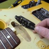 1975 Fender Telecaster - neck pickup removed close-up - Pauls Guitar Hideout