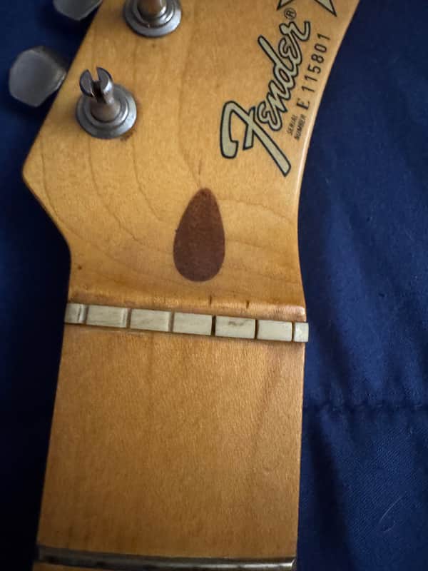 1981 Fender Bullet - headstock nut area close-up - Pauls Guitar Hideout