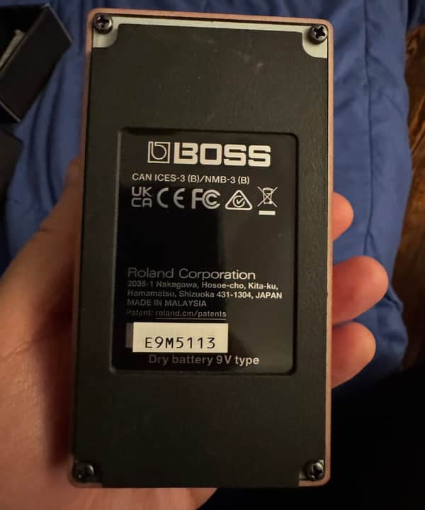 Boss RC-1 Loop Station - bottom plate with serial number - Pauls Guitar Hideout