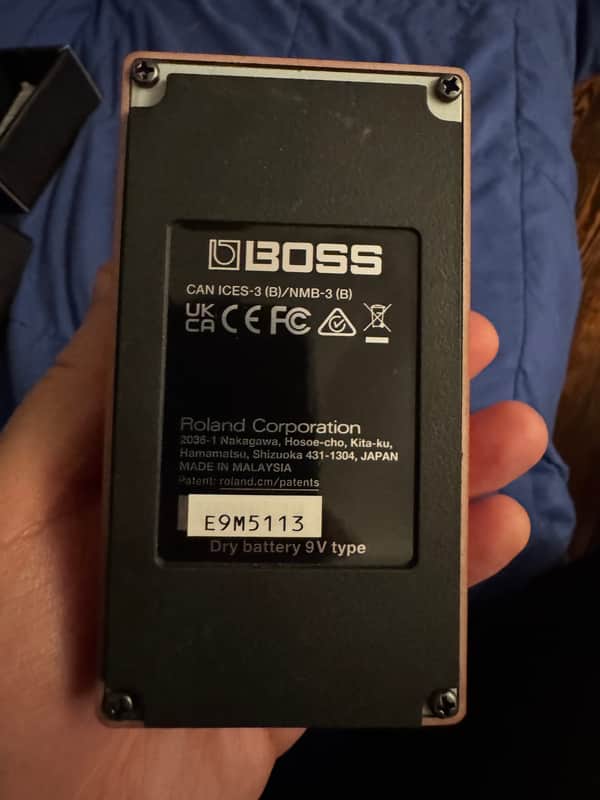 Boss RC-1 Loop Station - bottom plate with serial number - Pauls Guitar Hideout