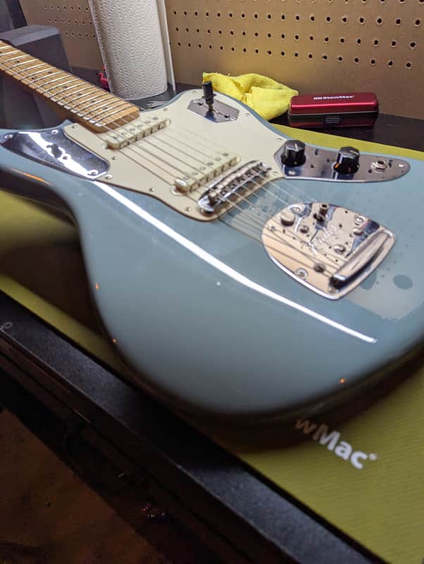 2017-2019 Fender American Professional Jaguar - angled body front view - Pauls Guitar Hideout