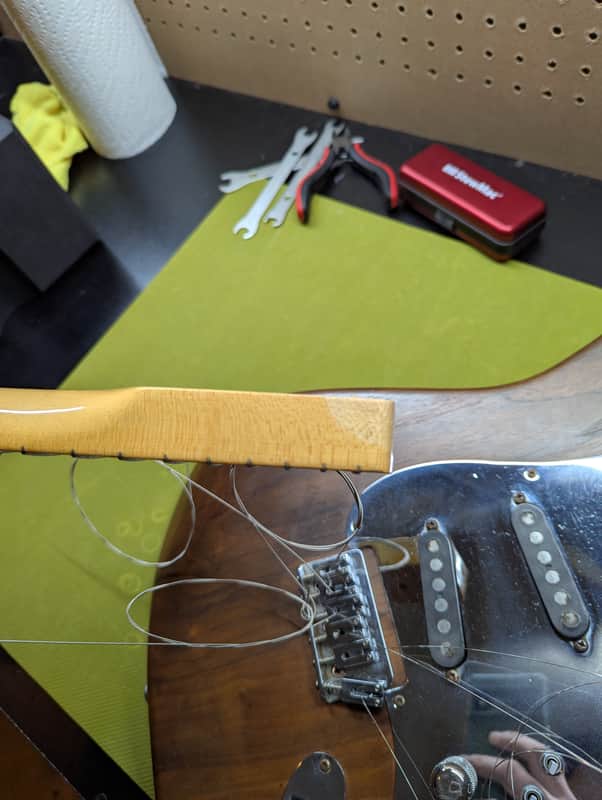 80s Schecter Dream Machine - neck joint and maple fretboard - Pauls Guitar Hideout