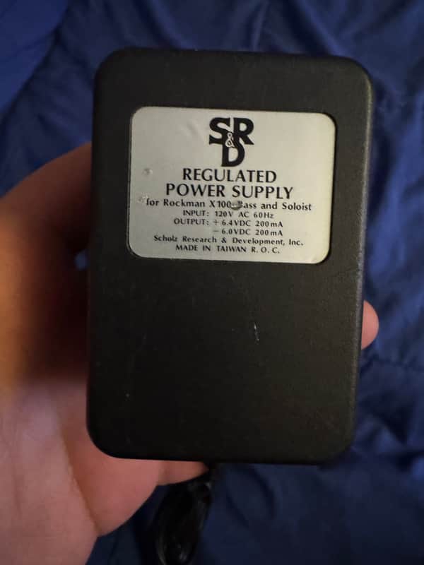 80s Rockman X100 - SR&D power supply front - Pauls Guitar Hideout