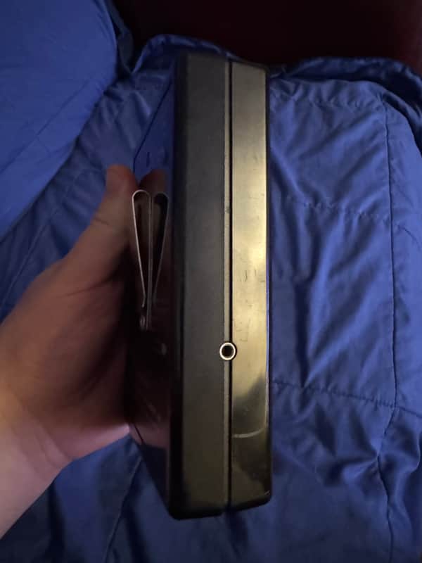 80s Rockman X100 - right side with belt clip - Pauls Guitar Hideout