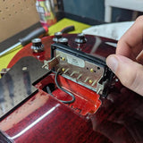 2019-2024 Gibson Les Paul Studio Wine Red - bridge pickup close-up - Pauls Guitar Hideout