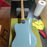 2017-2019 Fender American Professional Jaguar - full back view Sonic Grey - Pauls Guitar Hideout