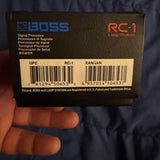 Boss RC-1 Loop Station - box bottom with barcodes - Pauls Guitar Hideout