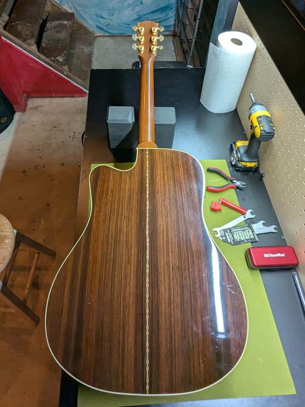 1999 Gibson Songbird Deluxe - back full body rosewood - Pauls Guitar Hideout