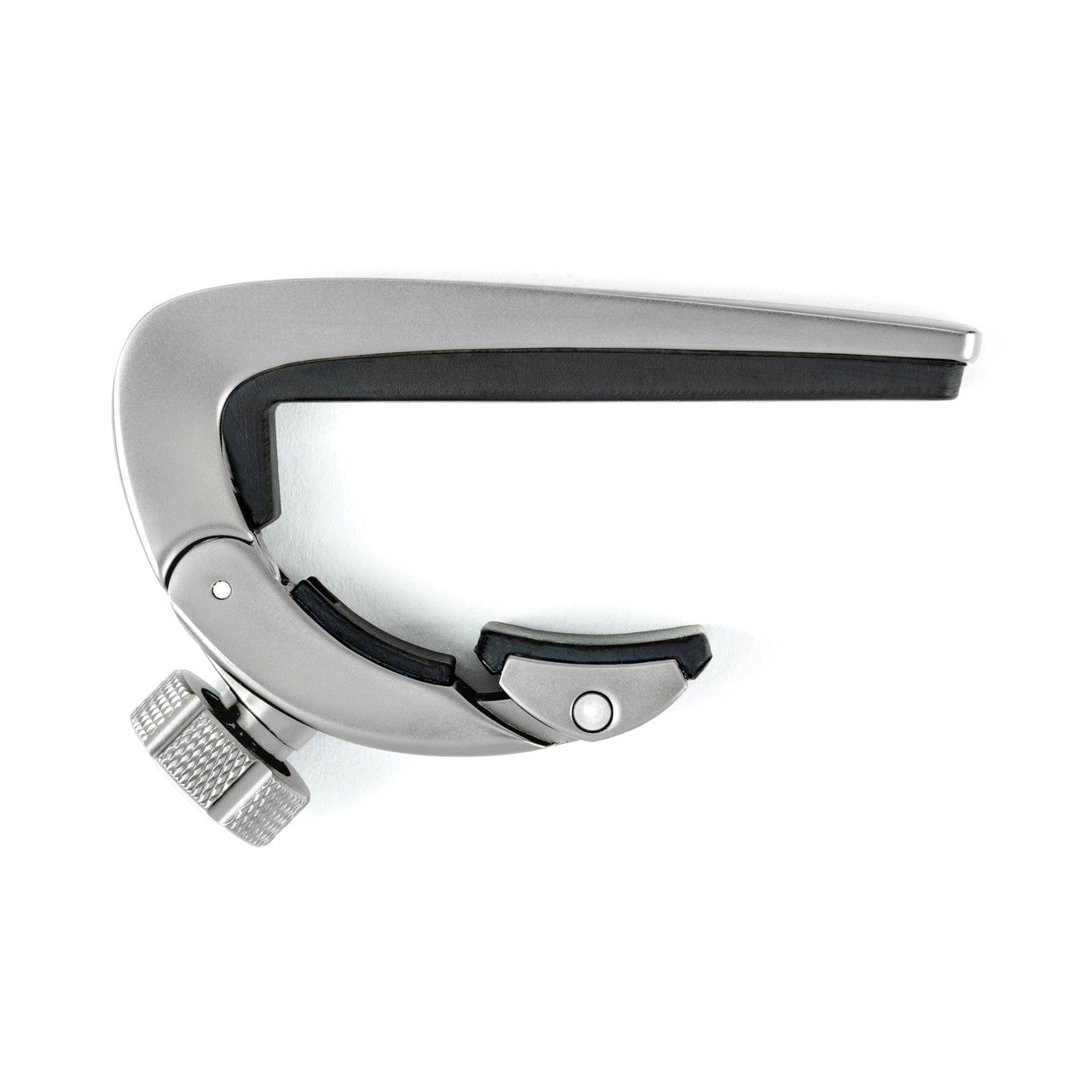 Dunlop DPF-SC Pivot Capo Classical in satin chrome with flat pad for wide flat fingerboards
