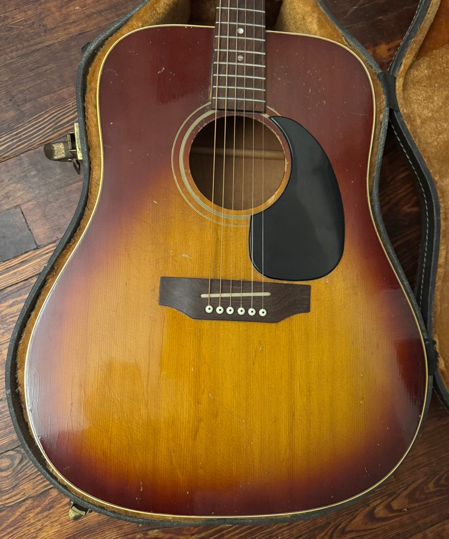 1969 Gibson J-45 sunburst acoustic — full back