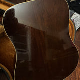 1969 Gibson J-45 sunburst acoustic — bridge