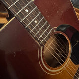 1969 Gibson J-45 sunburst acoustic — side profile