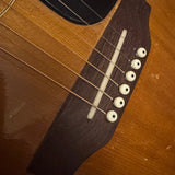 1969 Gibson J-45 sunburst acoustic — body and soundhole