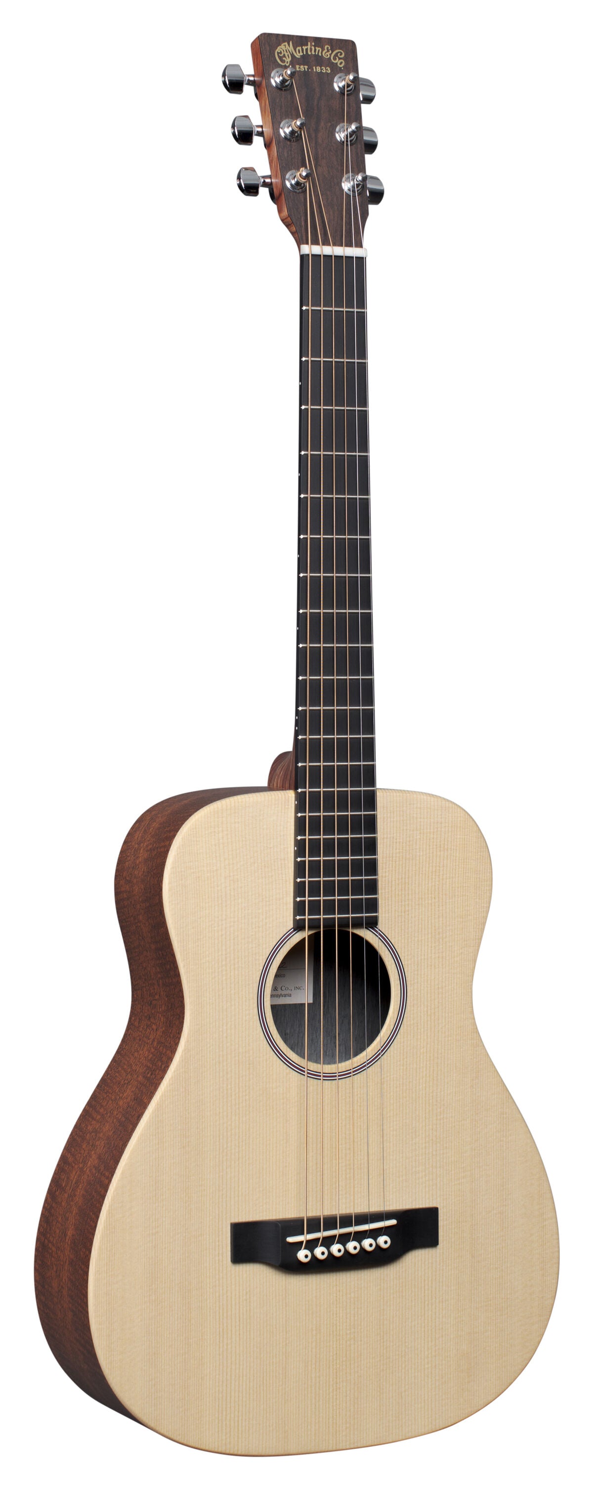 Martin LX1 Little Martin acoustic-electric, mahogany pattern HPL