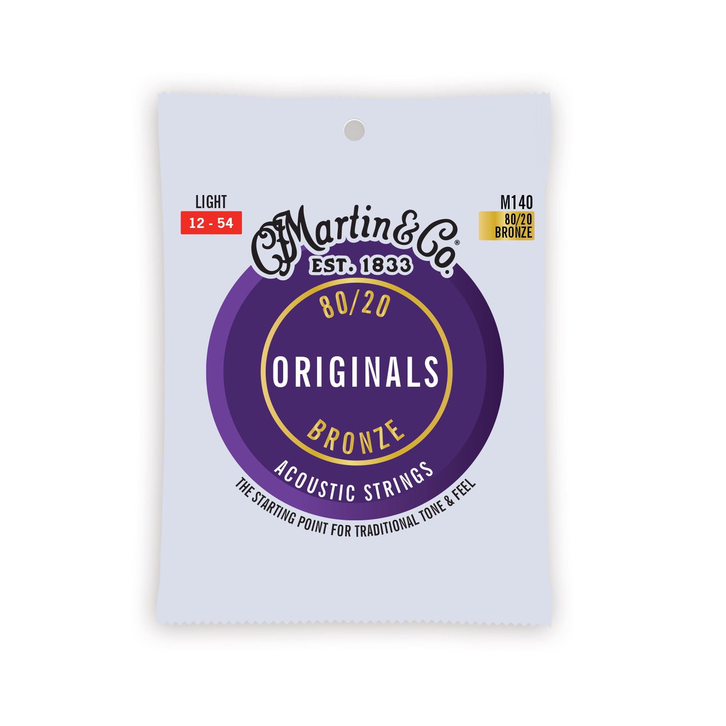 Martin The Original M140 80/20 bronze strings light gauge package