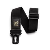 Ernie Ball Polylock locking guitar strap in black