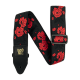 Ernie Ball Classic Jacquard guitar strap, Tango Rose woven pattern