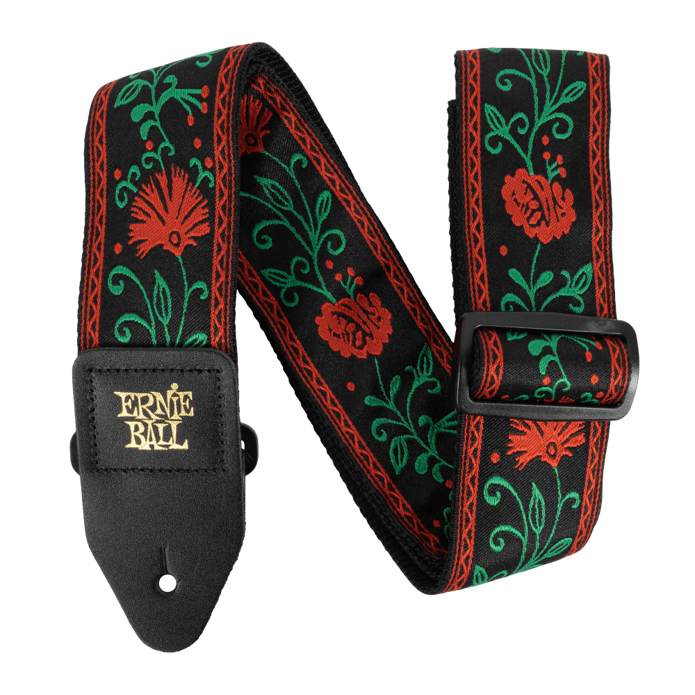 Ernie Ball Classic Jacquard guitar strap, Western Rose woven pattern