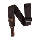 Ernie Ball Polypro acoustic guitar strap in brown